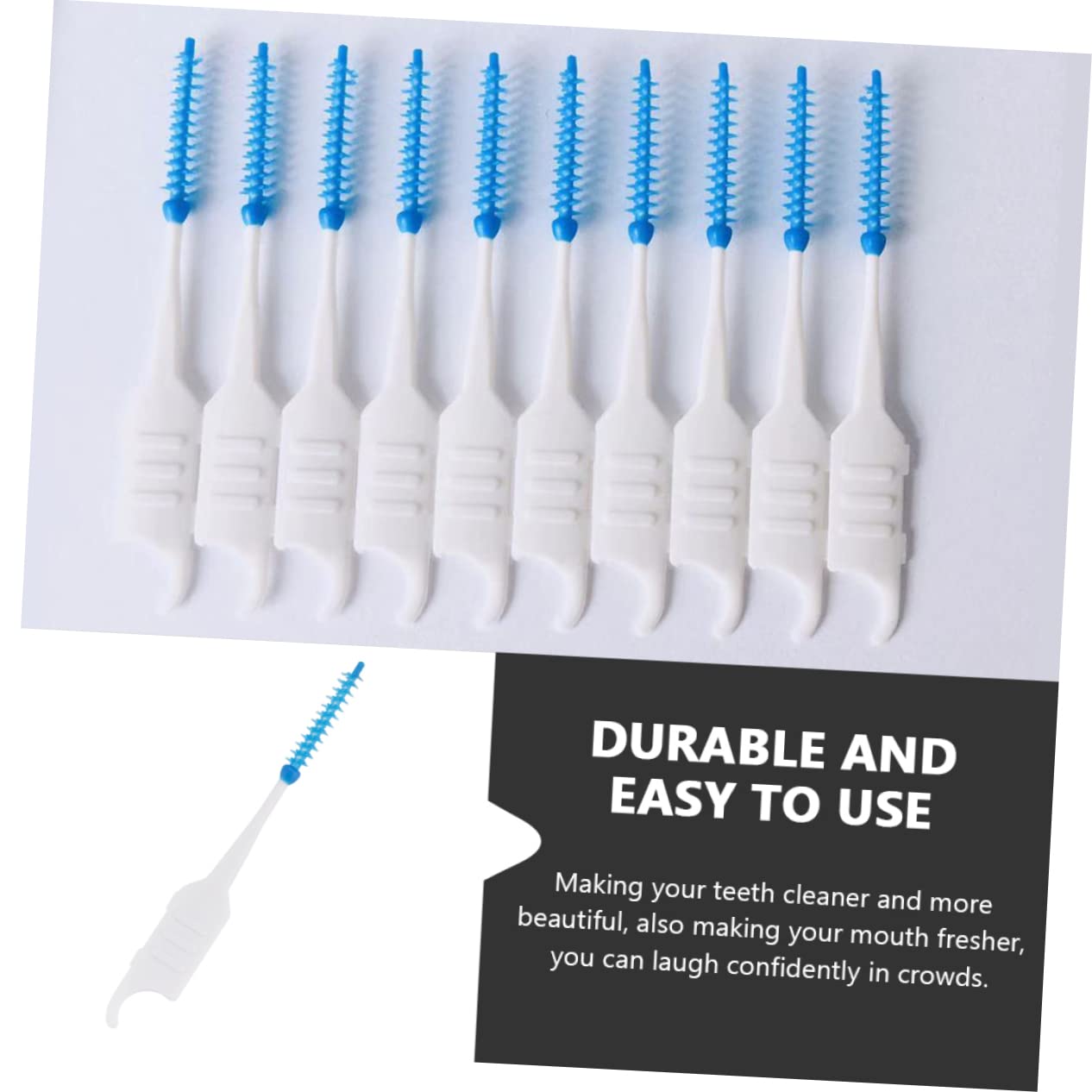 Beaupretty 800 Piezas Cepillo Interdental Palillos De Selección De Limpiador Bucal Limpiador Portátil Hilo De Viaje Codo Exterior Viajar Cabeza De Cepillo De Tpe De Grado Alimenticio