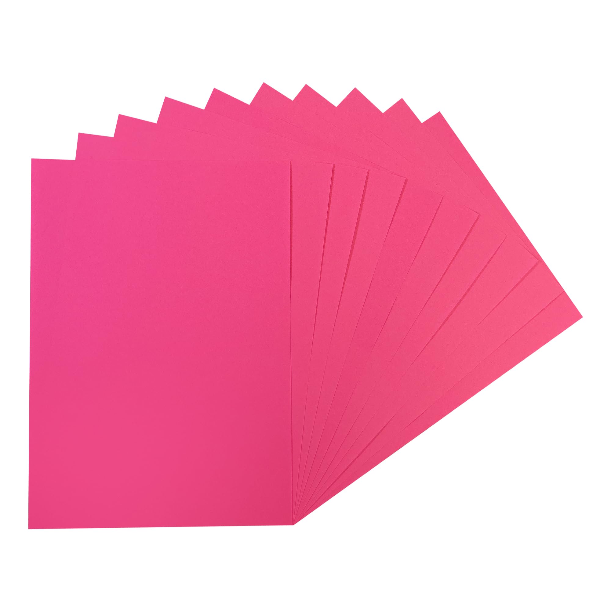 Pack of 500 A4 Fluorescent Fuchsia Pink Coloured Paper 75gsm Sheets