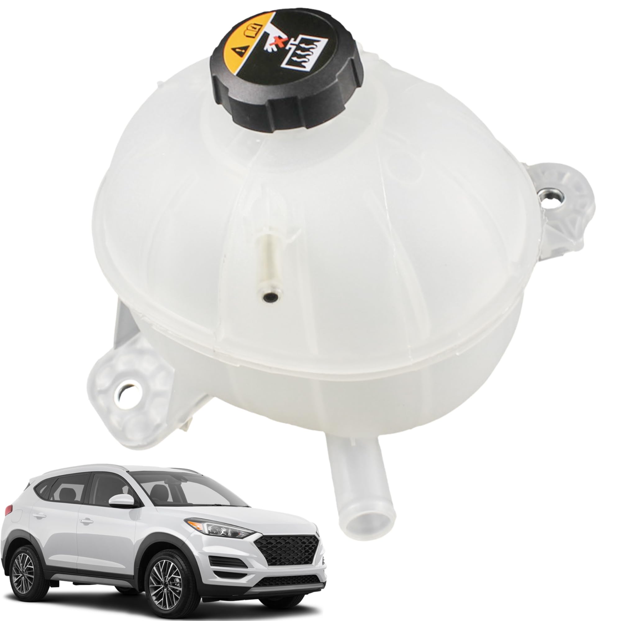 25431D3600 Engine Coolant Expansion Reservoir Tank With Cap Replacement Compatible With 2016-2021 Hyundai Tucson Radiator Recovery Tank Replaces 25431-D3600 25431D3600PFM HY3014120