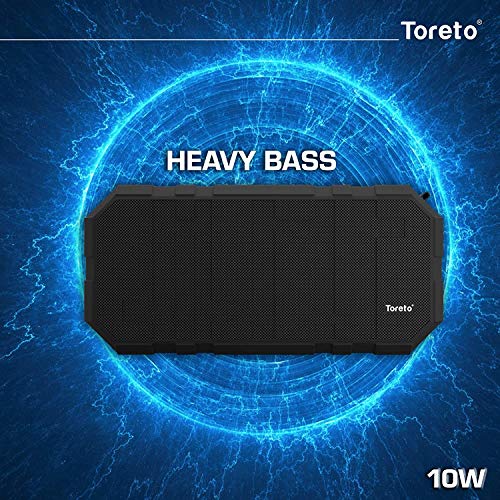 Image of Toreto TOR-325 Boom+ 10W Portable Bluetooth Speaker | Stereo Speaker with Heavy Bass| Up to 6 Hours Playtime | in-Built mic | IPX5 Water Resistant, Green