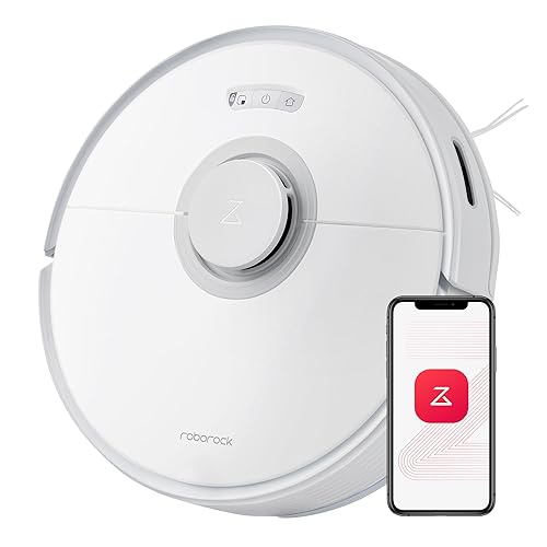 roborock Q7 Max Robot Vacuum and Mop Combo, 30-Level Water Flow Control, 4200Pa Suction, PreciSense LiDAR Navigation, No-Go Zone, No-Mop Zone, App & Voice Control, Ideal for Pet Hair - Q7 Max (White) - White