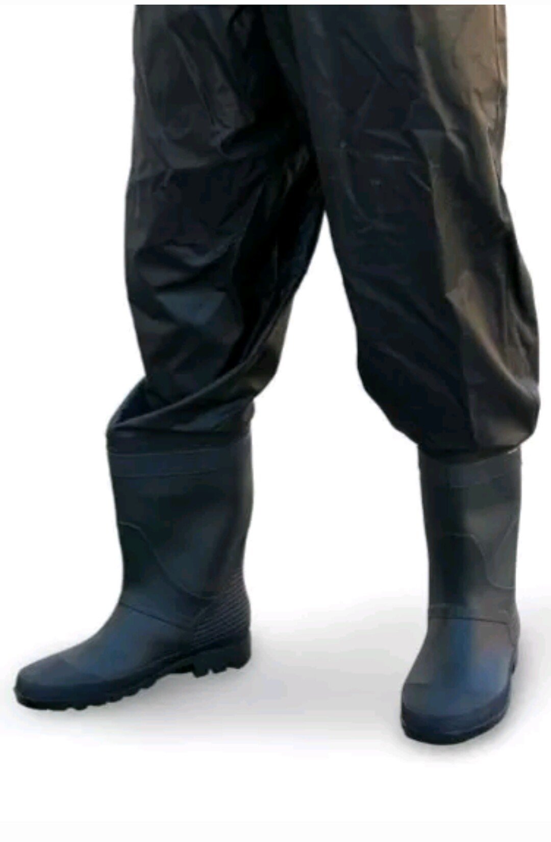 Lineaeffe Waders Traspirante da Pesca Scafandro PVC Chest Black Taglia 40 Impermeabili