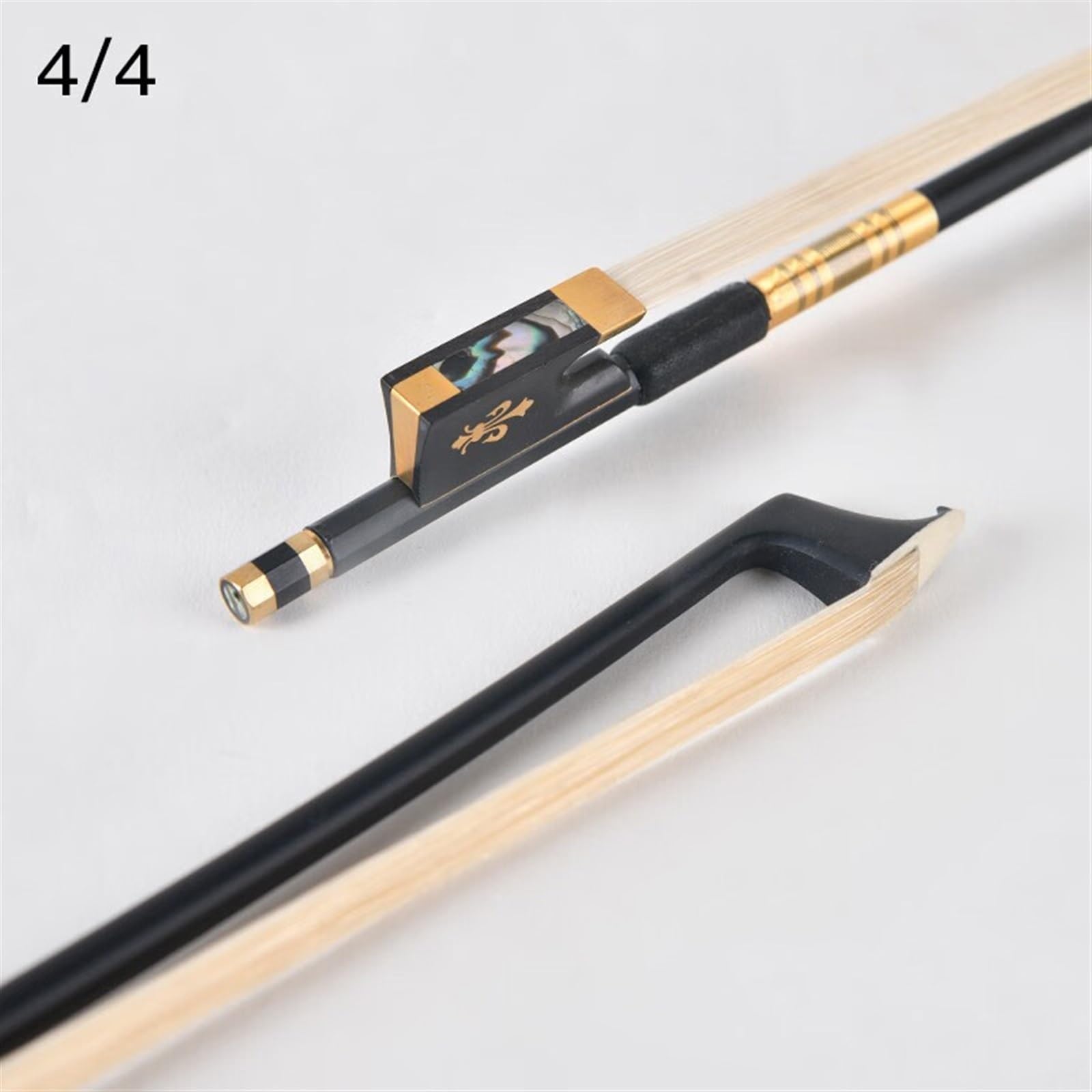 Parti Di Violino Arco Per Violino In Fibra Di Carbonio Nero Puro Arco In Coda Di Cavallo Puro Strumento Musicale(4/4)
