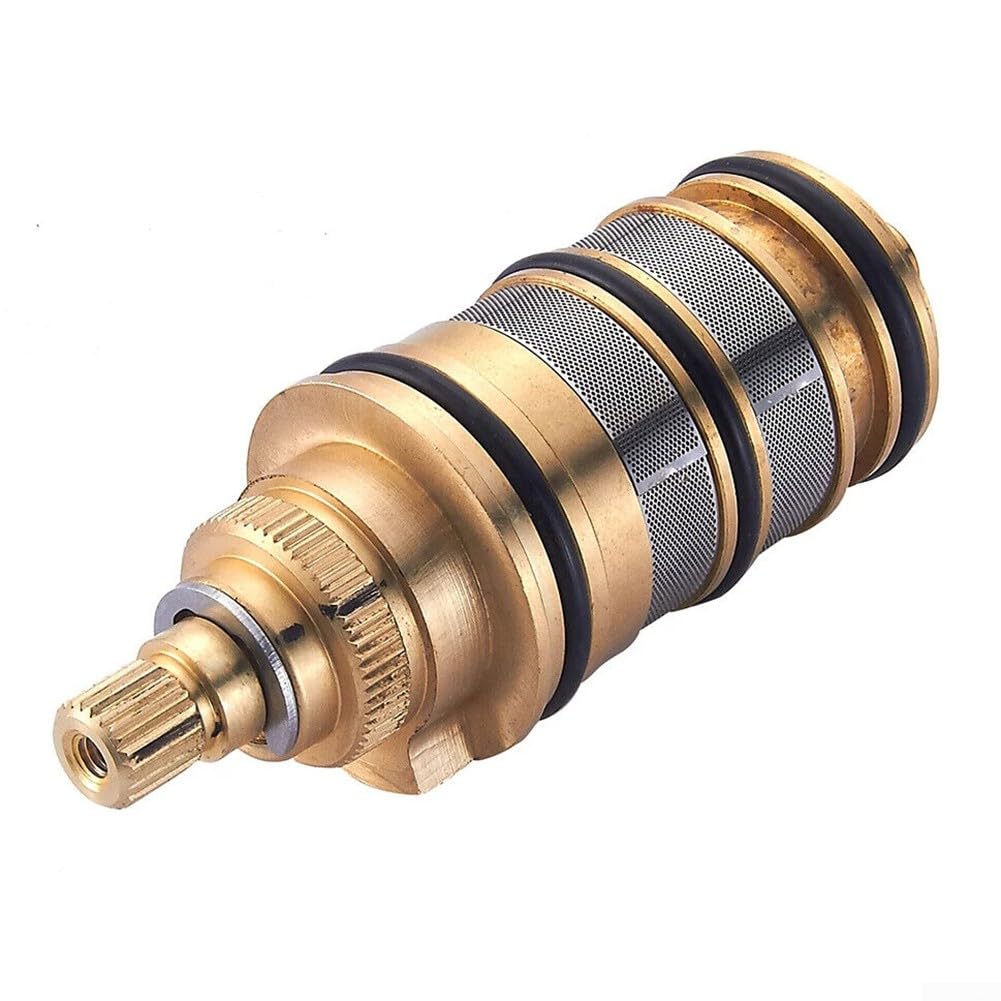 Kit Cartuccia Termostatica Per Doccia In Ottone – Compatibile Con Valvola 3/4", Controllo Preciso Della Temperatura, Per Rubinetti E Impianti Idraulici