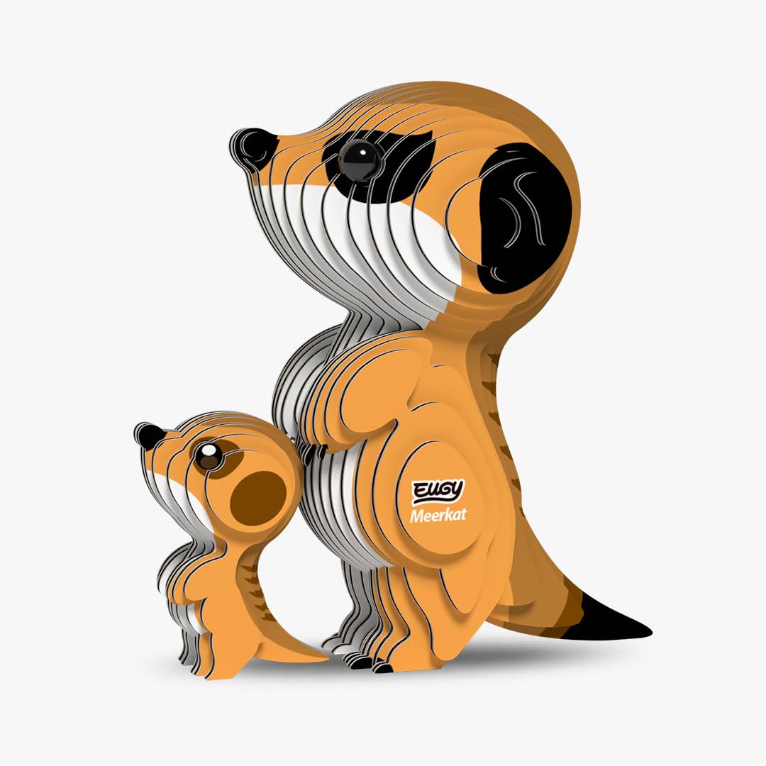 EUGY Eco-Friendly 3D Paper Puzzle (Meerkat)