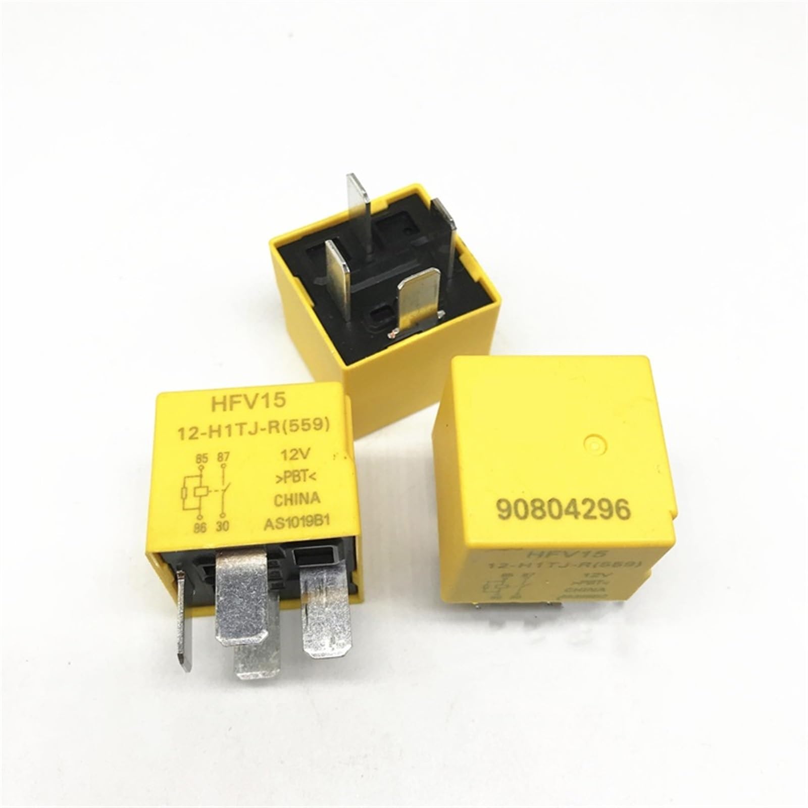 Relais HFV15 12-H1TJ-R 12V a 4 broches pour une commutation electrique stable