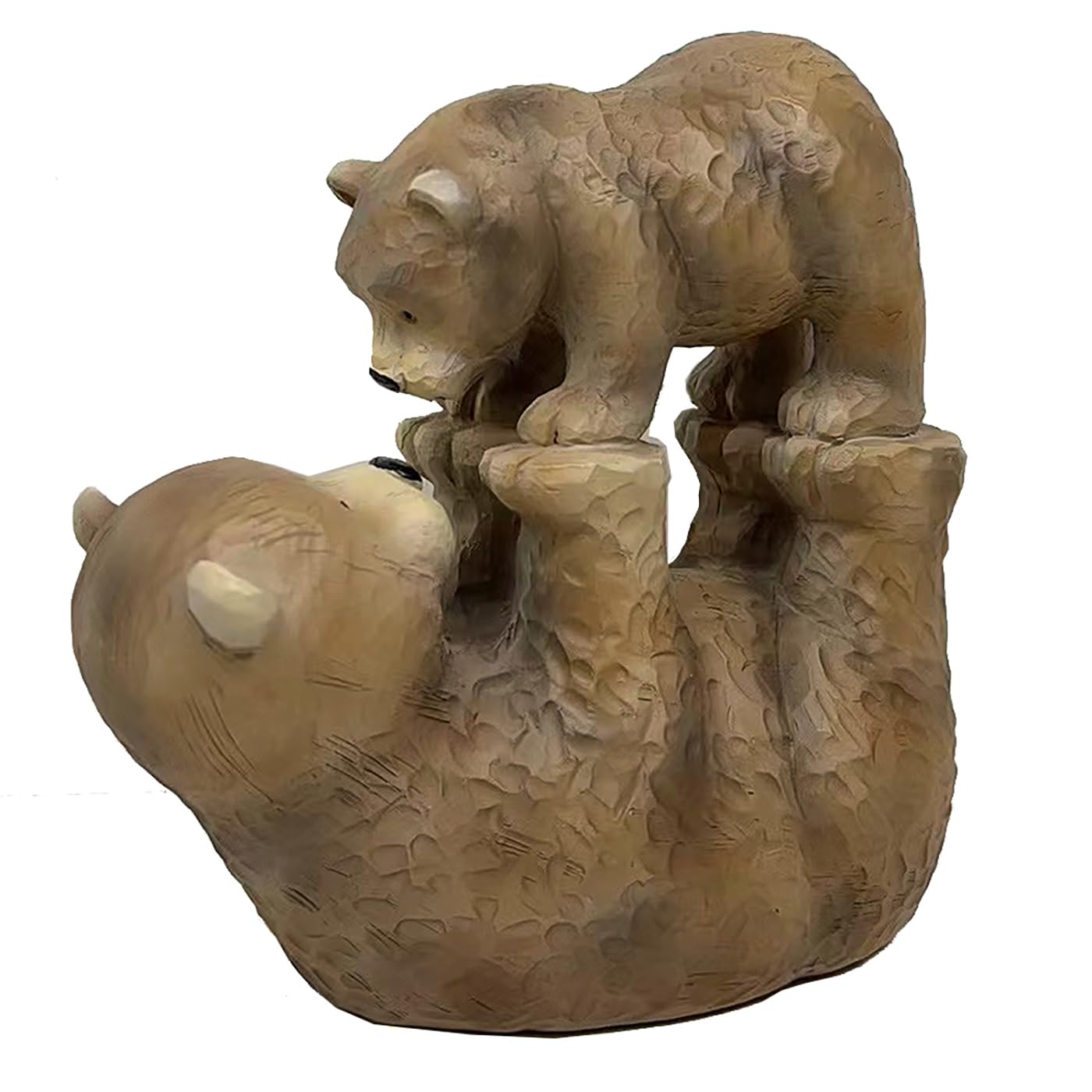 Lesser & Pavey Billy & Beau Bear Playing Statue Figure For Gift, Brown