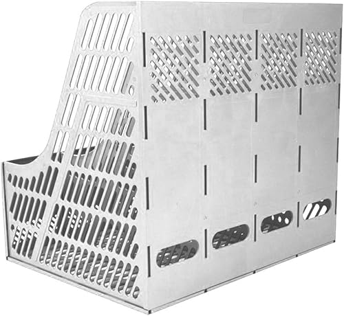 Miniatura 4 de Sayeec - Revistero cuadrado de plástico resistente para escritorio, marcos de archivos, divisores, gabinetes de documentos, expositor y caja