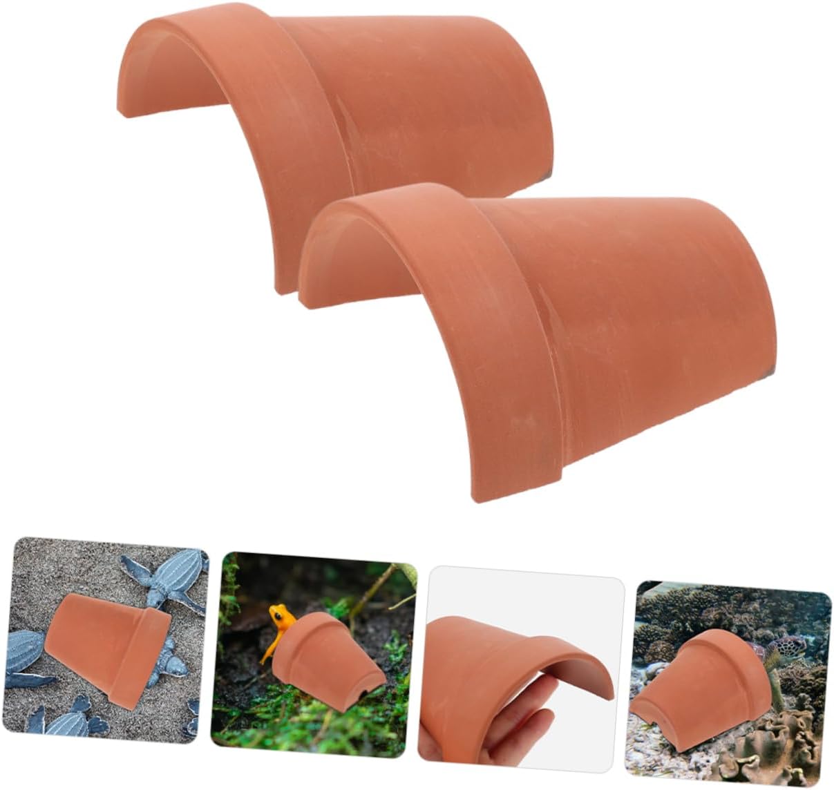 POPETPOP 10pcs Tortoise Habitat Accessory Reptile Enclosure Decor Hideout Cave for Terrarium
