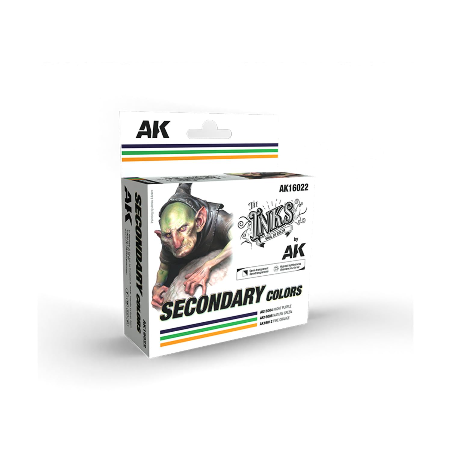 AK Interactive The Ink Secondary Colors Set)
