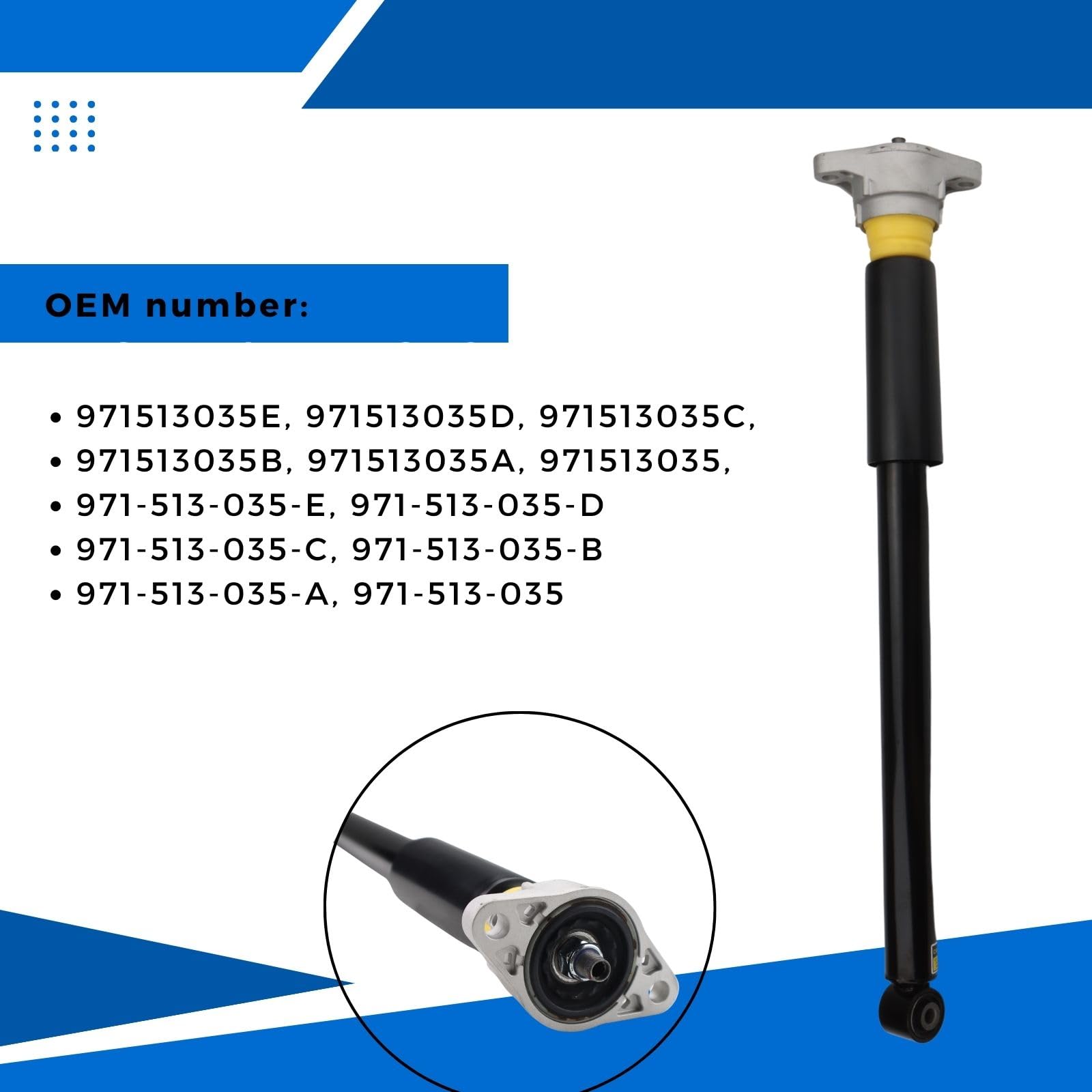 Amazon.com: 971513035 Rear Left/Right Shock Absorber Spring Strut