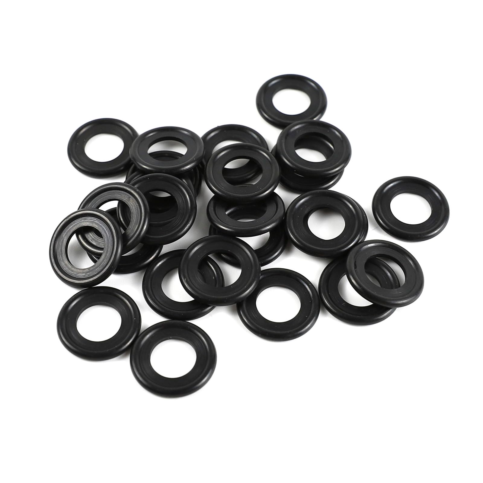 Hbxdeco 25PCS Rubber Oil Drain Plug Gasket, M12 Car Oil Drain Plug Washers Seal Gasket, Engine Oil Pan Drain Plug Seal Replacement, 12616850 3536966