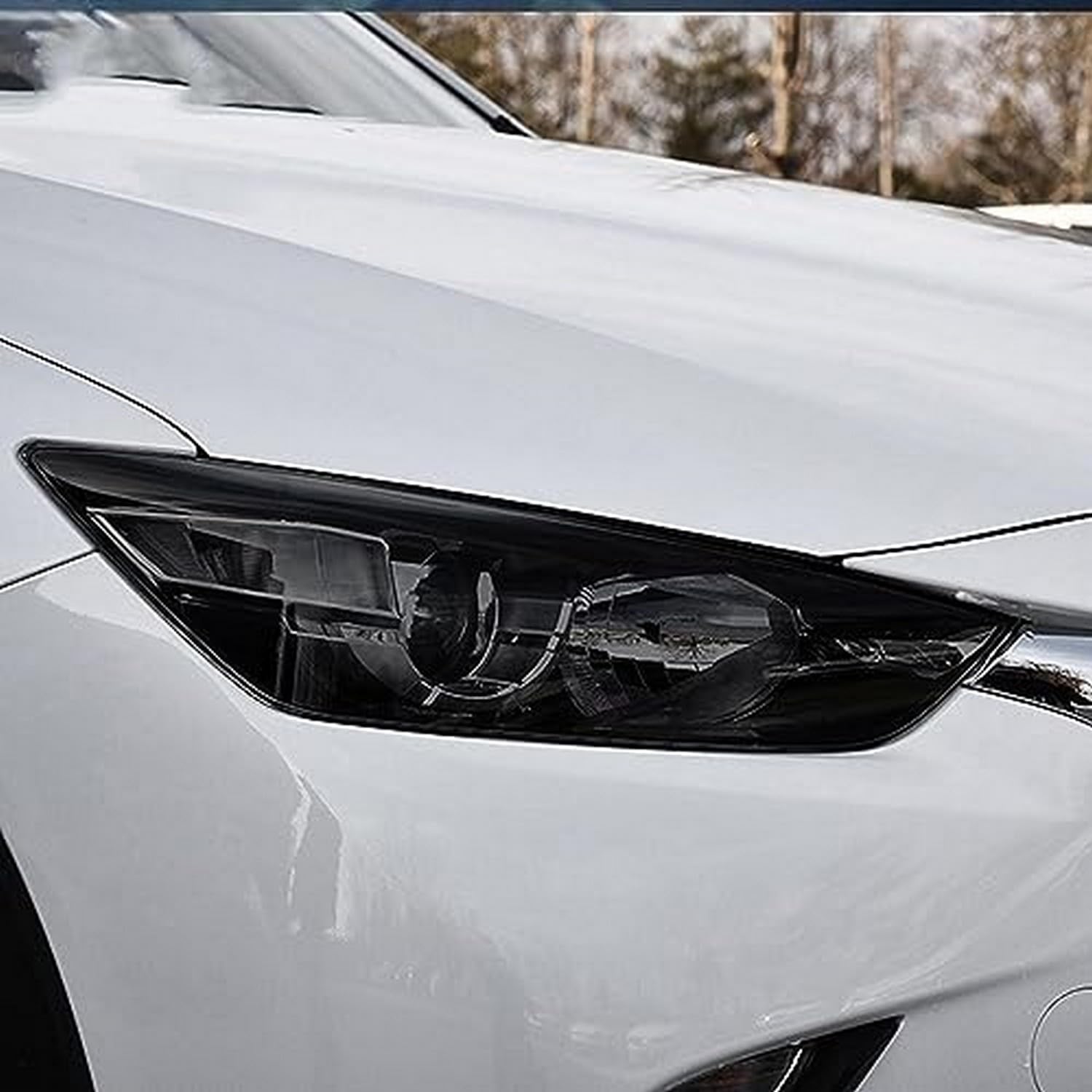 Film protection phare TPU noir fumé haut de gamme pour Mazda 6