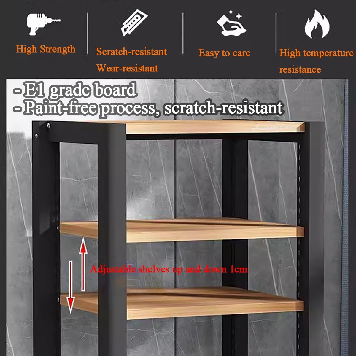 Scaffale portaoggetti angolare Stereo a 5 Ripiani con Giradischi, Console per Videogiochi, Mobile Porta TV per dispositivi Audio e Video, per Soggiorno, Sala Giochi, Sala di Registrazione, c