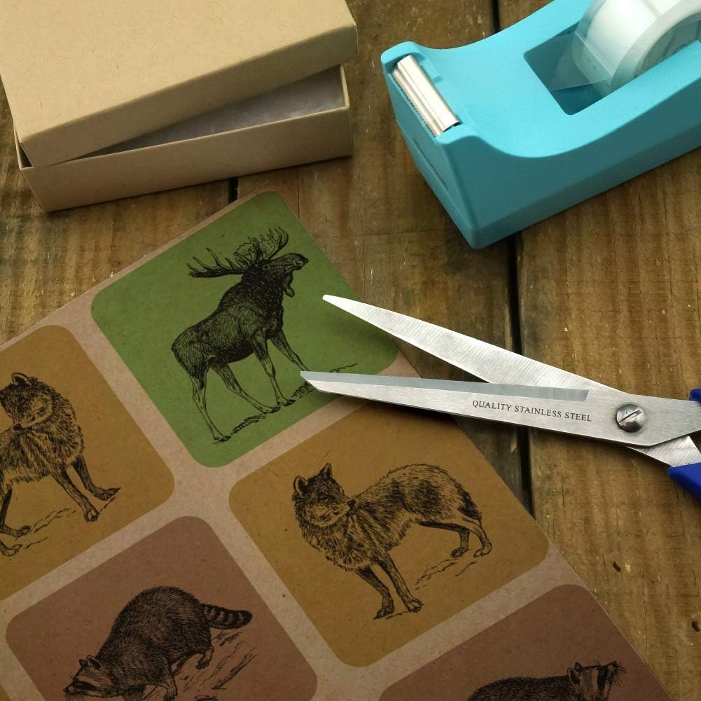 GRAPHICS & MORE Forest Animals Bear Moose Wolf Raccoon Premium Kraft Roll Gift Wrap Wrapping Paper