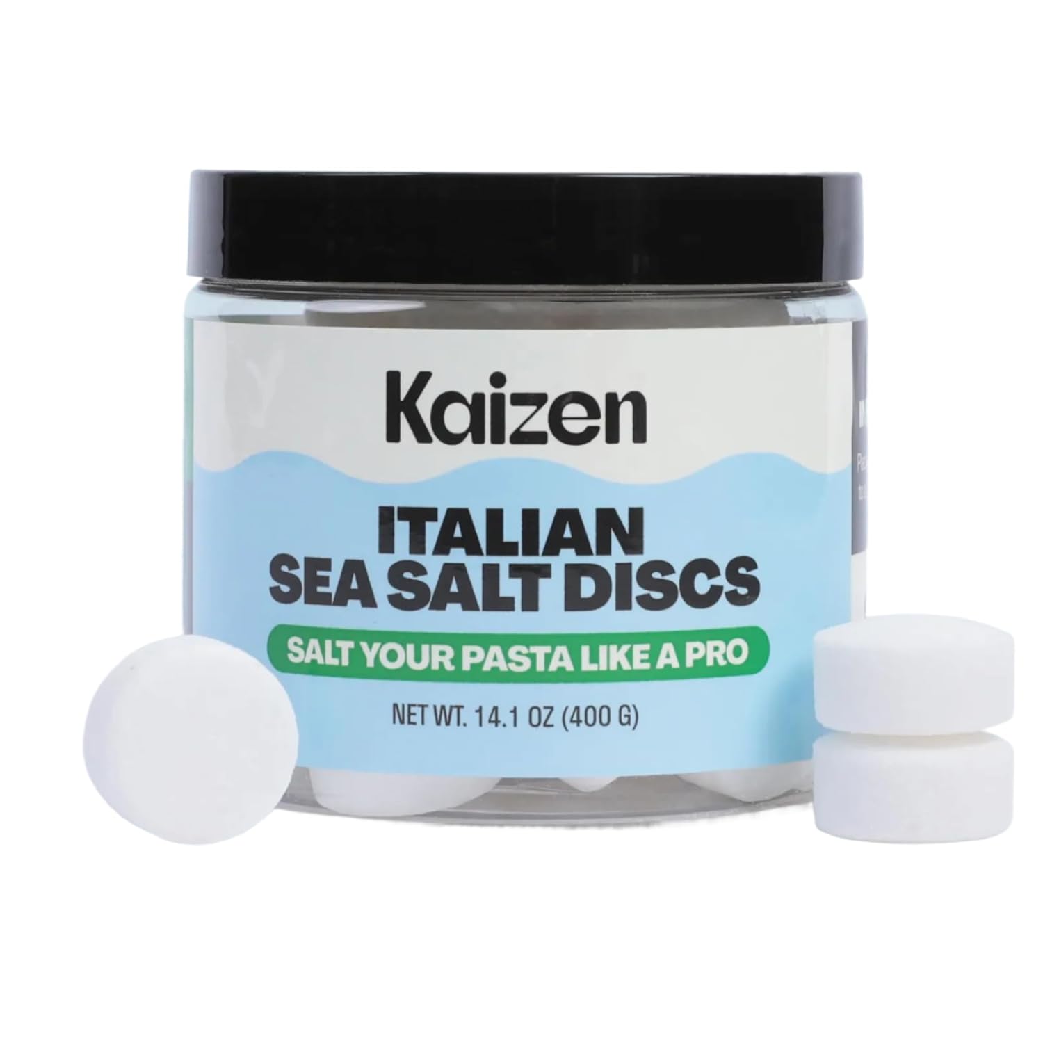 Kaizen Discos de Sal Marina Italiana para Agua de Pasta 400 g