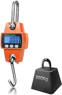 Electronic Pendant Wave, Digital Kitchen Scale, Digital Luggage Scale, Luggage Scale Crane, Luggage Scale Digital with Hook Portable Pendant Scale Industrial Scale 300kg for Travel Bag Fishing Hunting