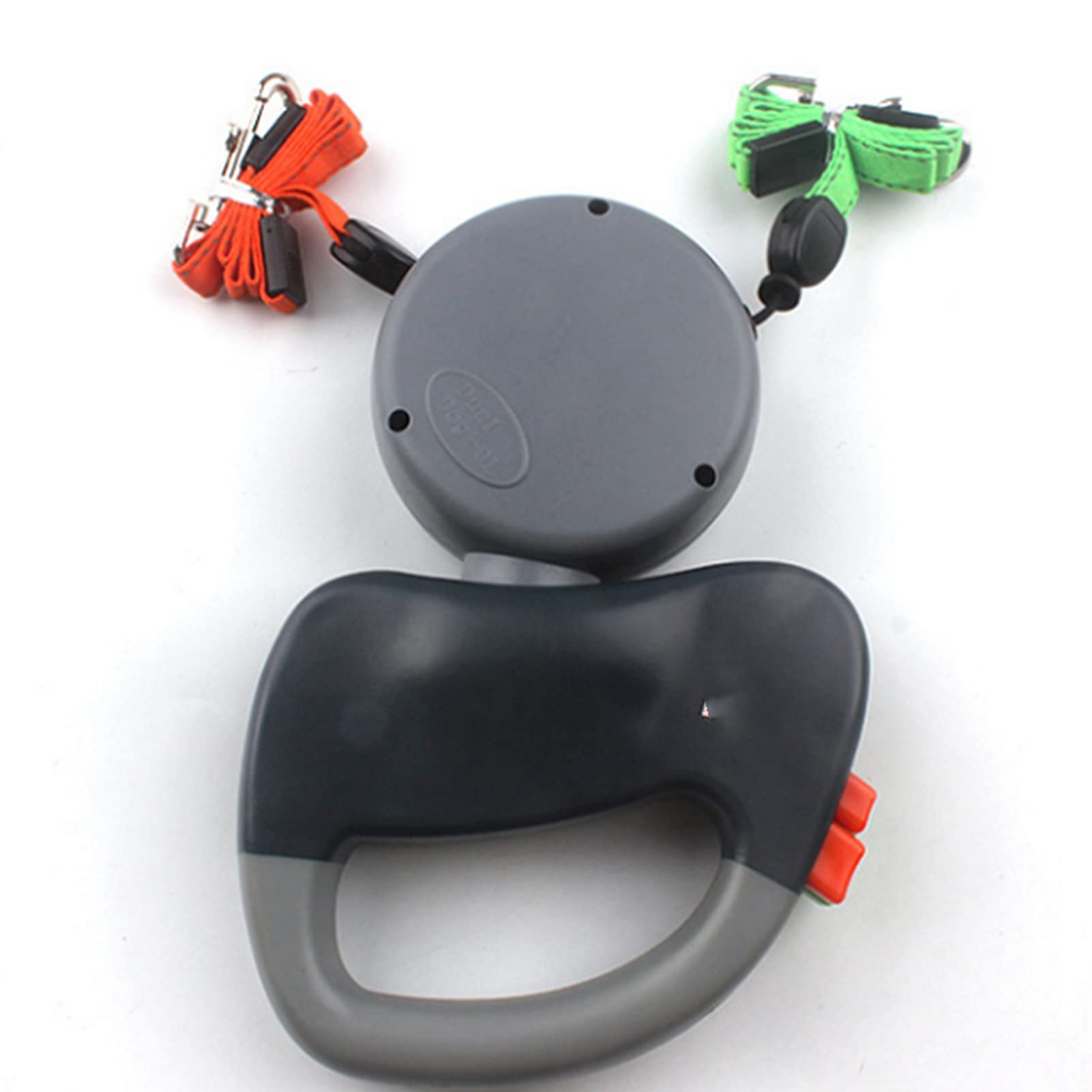 Guinzaglio Retrattile Per 2 Cani Lyrlody - 3 Metri, Corda Riflettente, Grigio - Foto 7