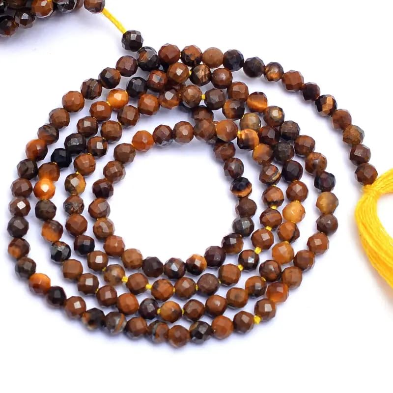 Perles oeil de tigre jaune AAA+ pour bijoux de haute qualité
