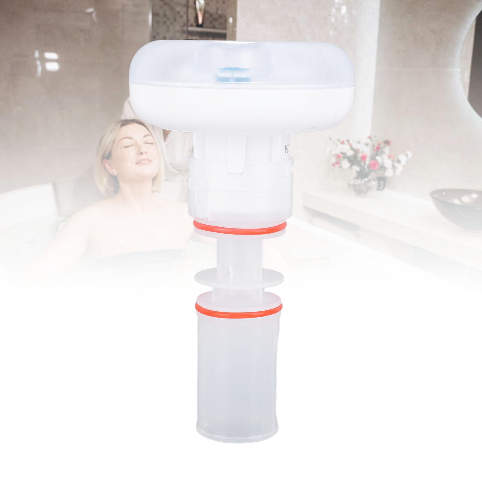 Generic Boquilla de Chorro de Aire para Masaje de Bañera SPA con Iluminación LED Colorida para Experiencia de SPA y Piscina en el Hogar - Diseño de Plástico Duradero - 1 Unidad