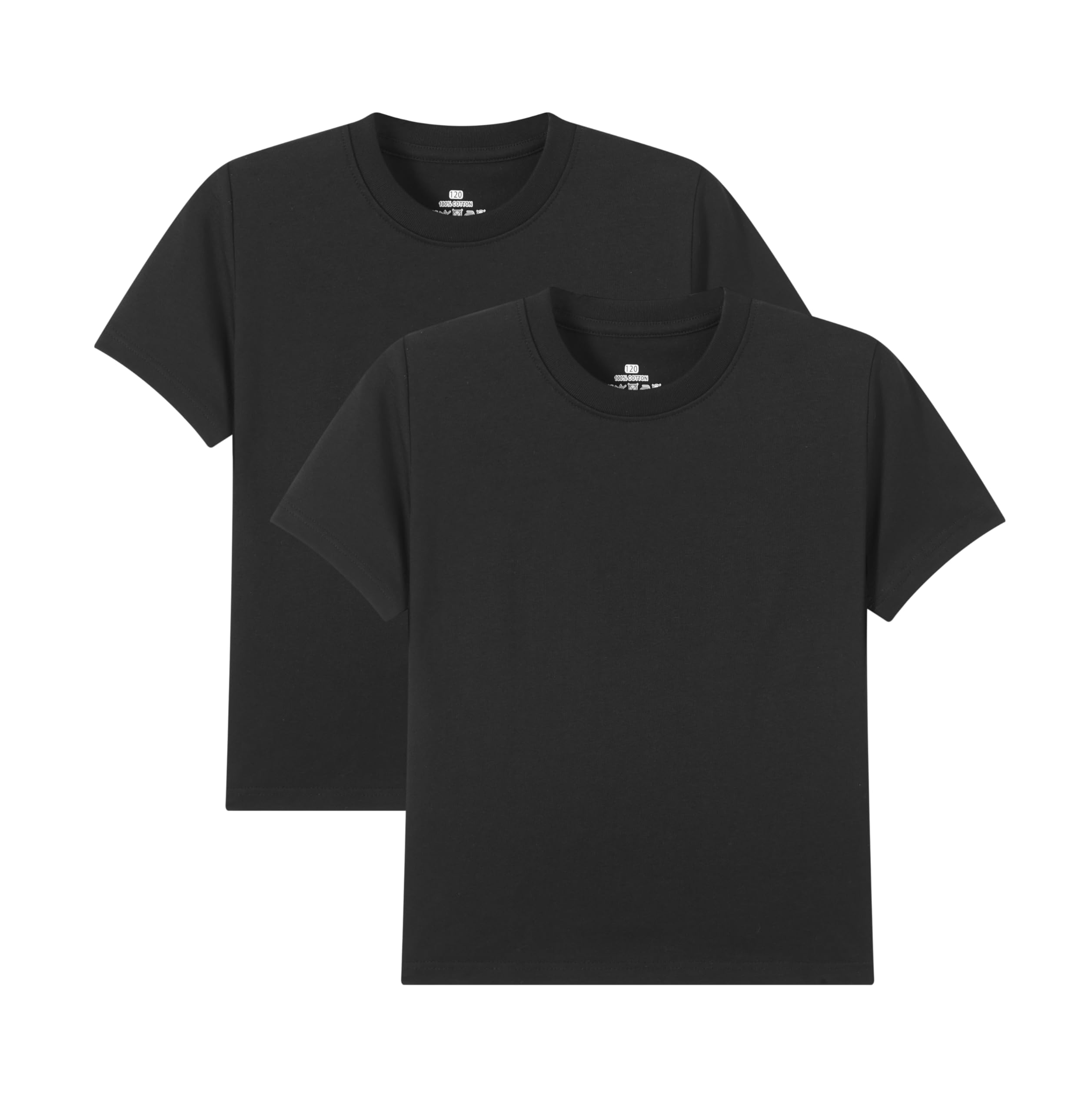 Huata Boys Girls T-Shirt Short Sleeve Crewneck Tee