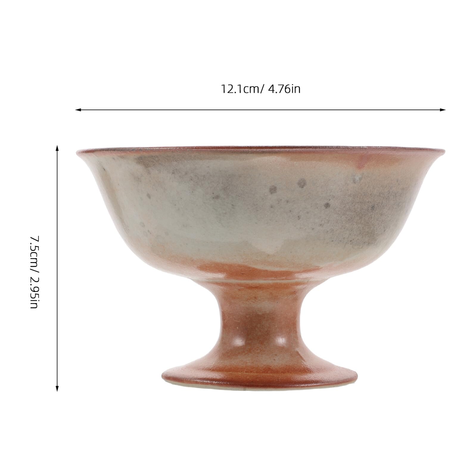 ERINGOGO Vintage-kuchenständer aus Keramik Obstschale mit Fuß Porzellan-obstteller für Küche Dessertteller Serviertablett Hohes Fuß-design Präsentationsschale für Festessen