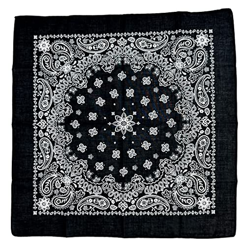 Image of Single Pack Bandanas 60s Premium Cotton Soft Thin Handfeel Large Handkerchief for Men and Women