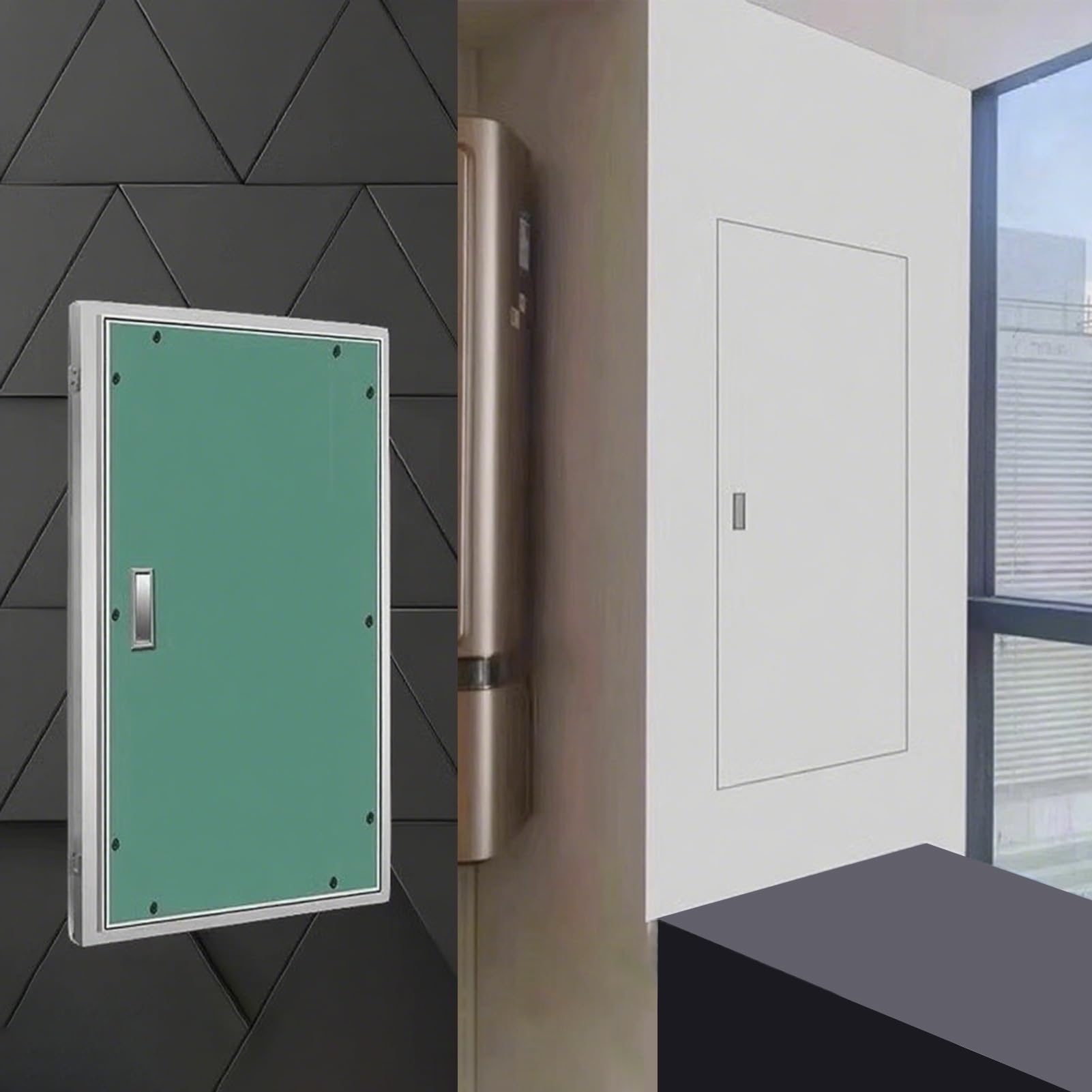 Revisionsklappe Versteckte Trockenbau-Magnet-Revisionsklappe, 40 45 60 80 90 cm Gipskarton-Serviceschachttür mit Griff, Überstreichbare Universelle Revisionslochabdeckung(12x34in/30x85cm)
