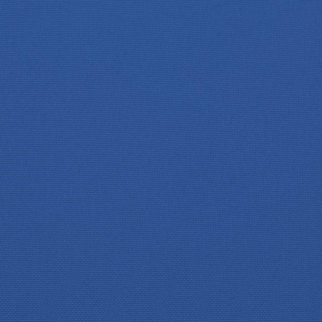 2 cuscini per sedia, in tinta unita, blu, 58 x 77 x 4,5 cm, in tessuto Oxford con elastico antiscivolo, lavabili, ergonomici, imbottiti, per sedie da giardino, sala da pranzo, ufficio