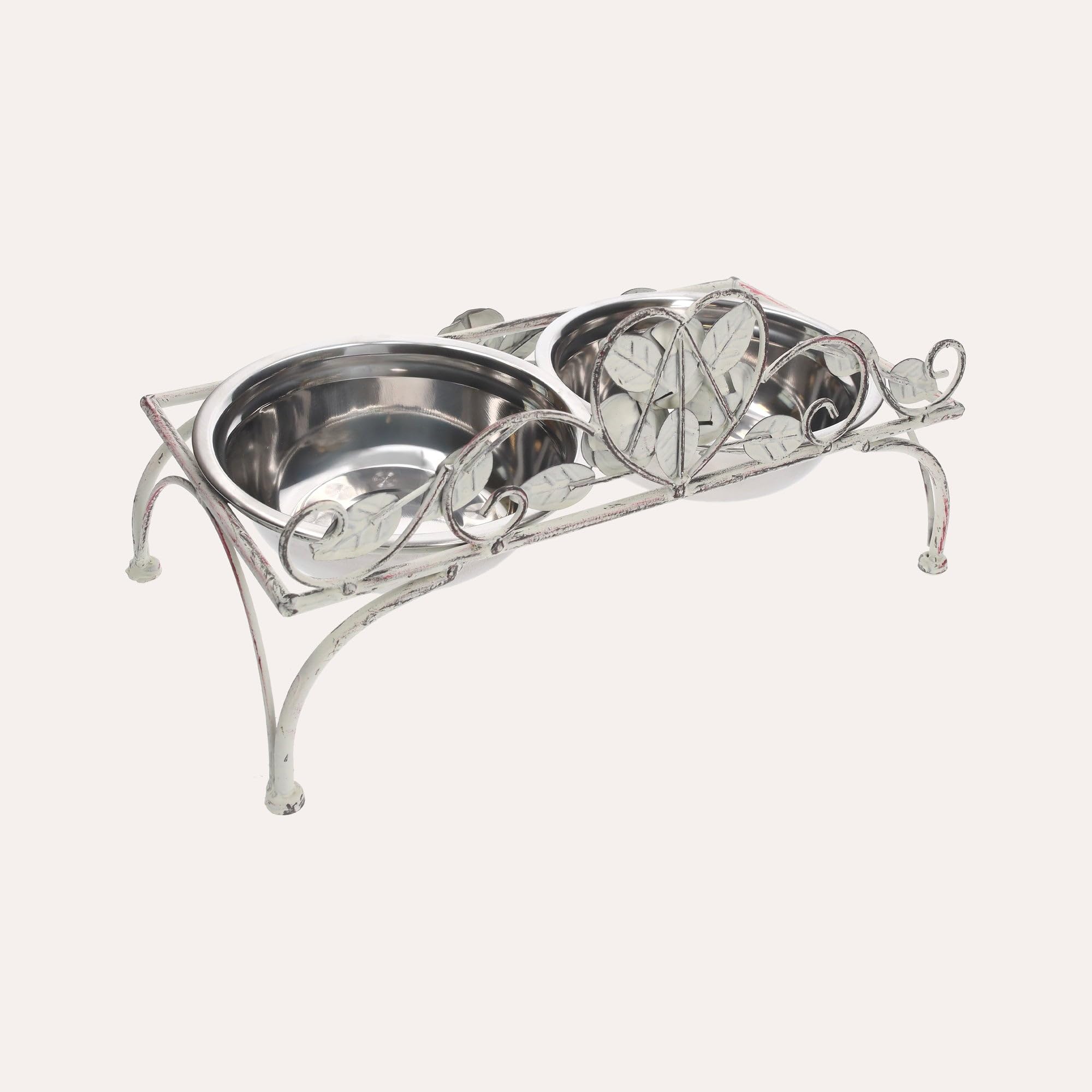 Cuencos para perros y gatos con soporte a dos plazas H20 x 35 x 18