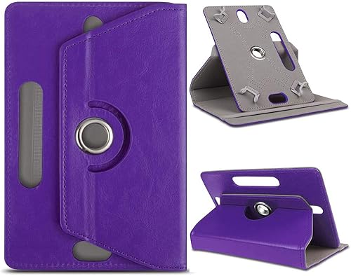 AIJAKO - Funda universal para tablet de 7 pulgadas, soporte folio universal para tablet de 7 pulgadas, con soporte giratorio de 360 grados y AIJAKO - Funda universal para tablet de 7 pulgadas, soporte folio universal para tablet de 7 pulgadas, con soporte giratorio de 360 grados y