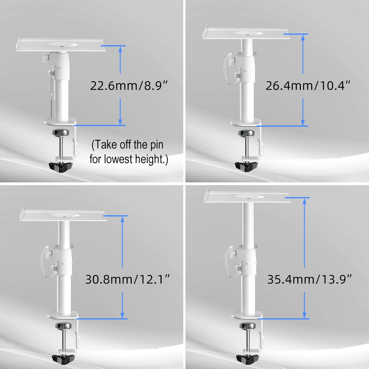 Amazon | suptek クランプオン スピーカースタンド デスクマウント