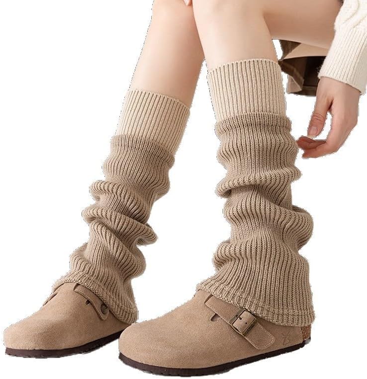 Moonlik Leg Warmers for Women, Leg Warmer y2k 80s Slouch Ankle Socks for Girls Snow Boots Knit Socks Lolita Accessories - Image 7