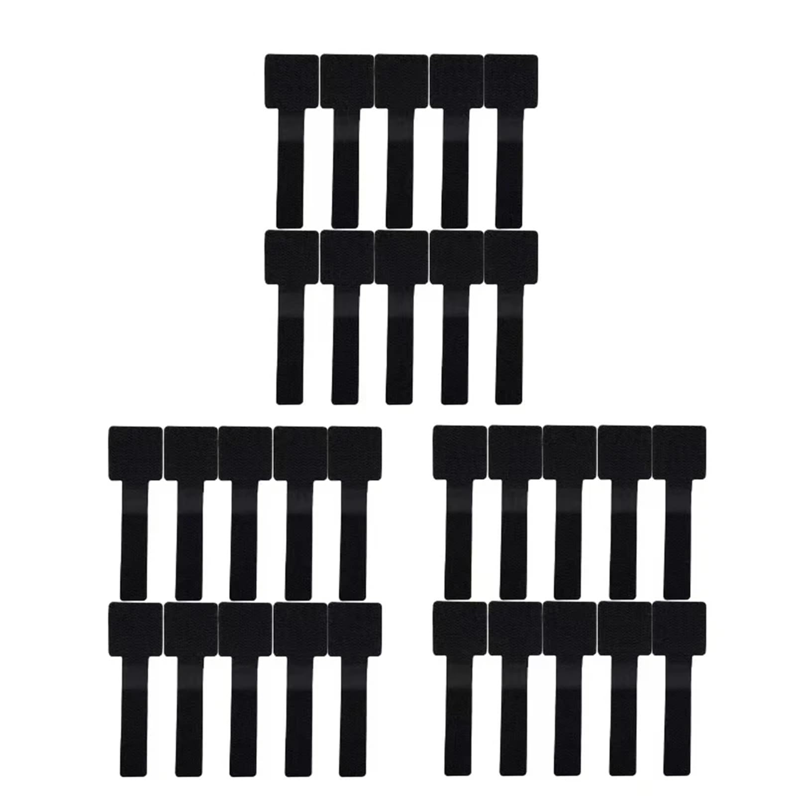 Chrklio 30Pcs Black Cable Ties New Reusable Cable Ties: Self-Adhesive & Adjustable