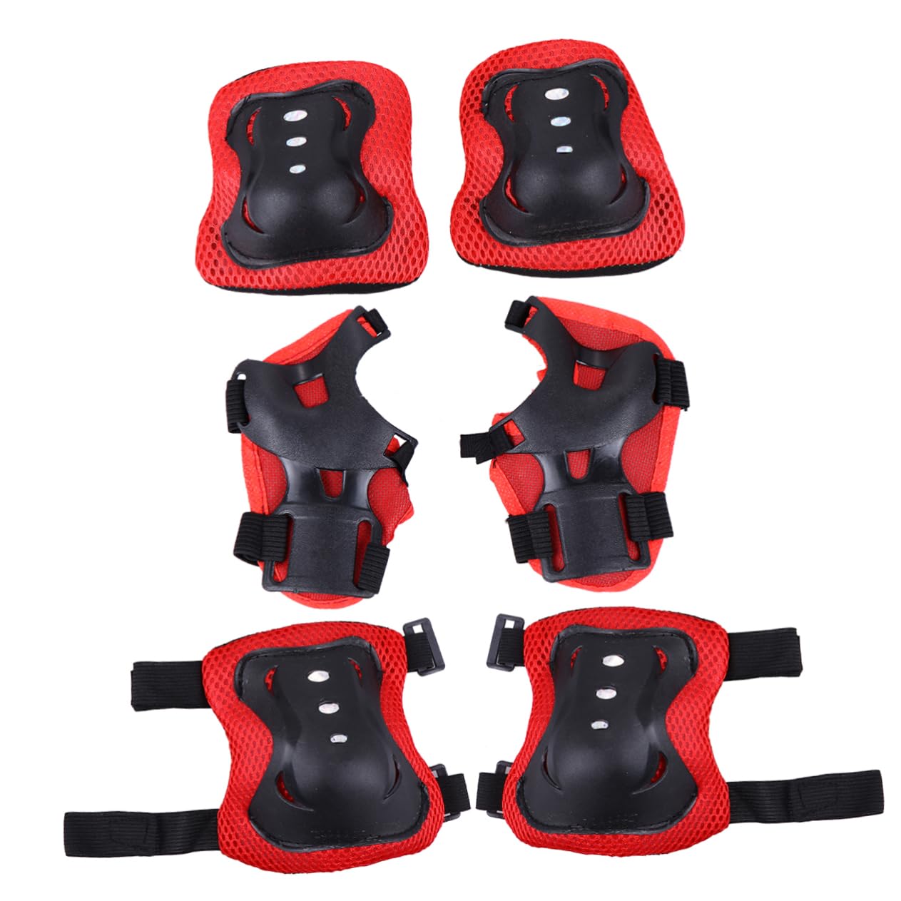 Gogogmee Sports Protective Gear for Cycling Skateboarding 6pc Boys and Girls Elbow Knee Pads Set Adjustable Comfortable Material