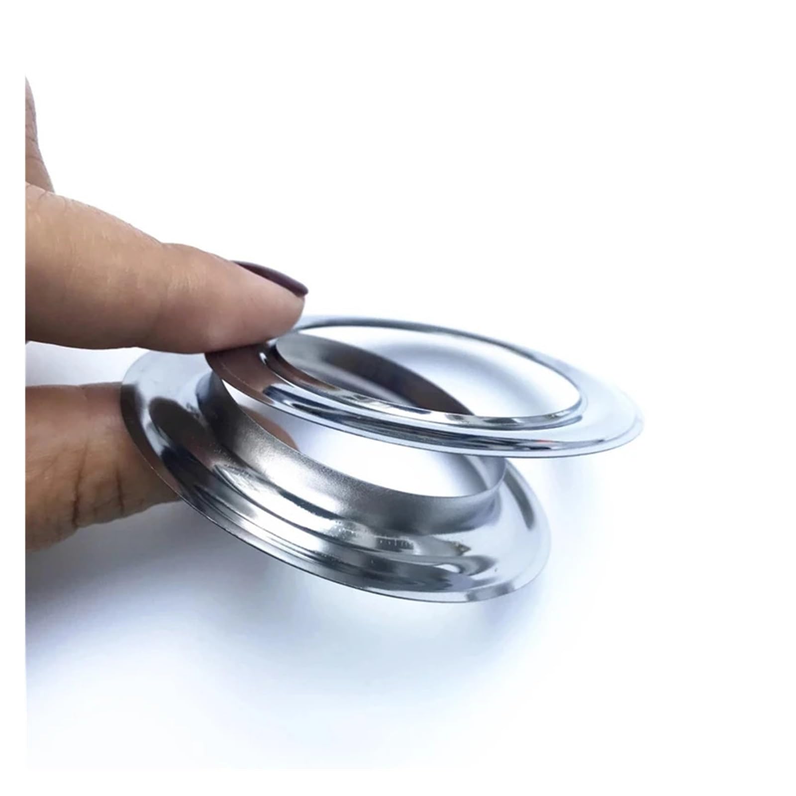 Occhielli per tende Vendite Anelli in metallo argentato for occhielli for tende Decorazioni for la stanza superiore Occhielli in appesi Accessori Pressa assemblata(Bright Silver,100 pair)