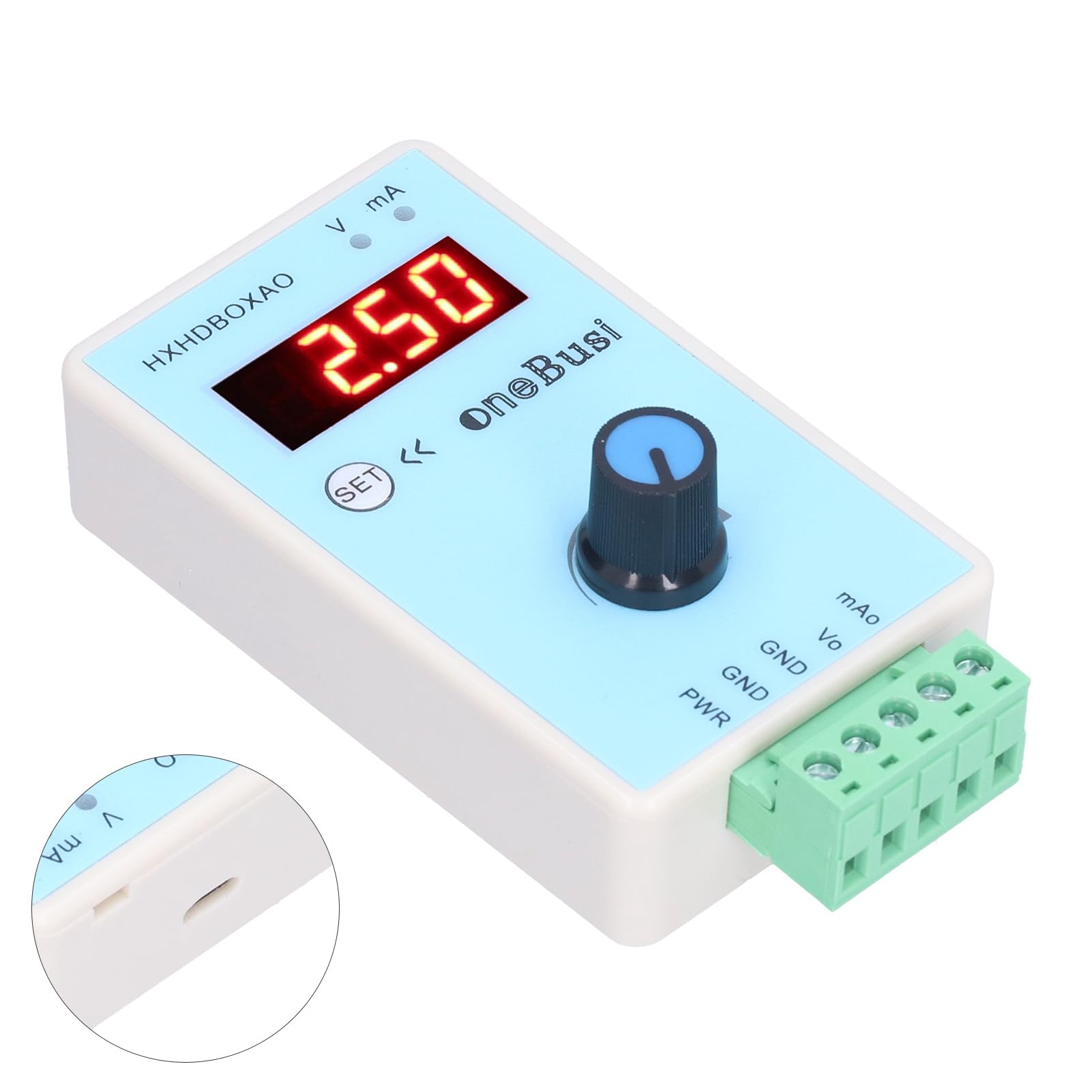 Générateur de Signaux Analogiques Eujgoov 0-10V/2-10V 0-20mA/4-20mA Générateur de Signaux de Tension de Courant Interface D'alimentation USB Simulateur Analogique