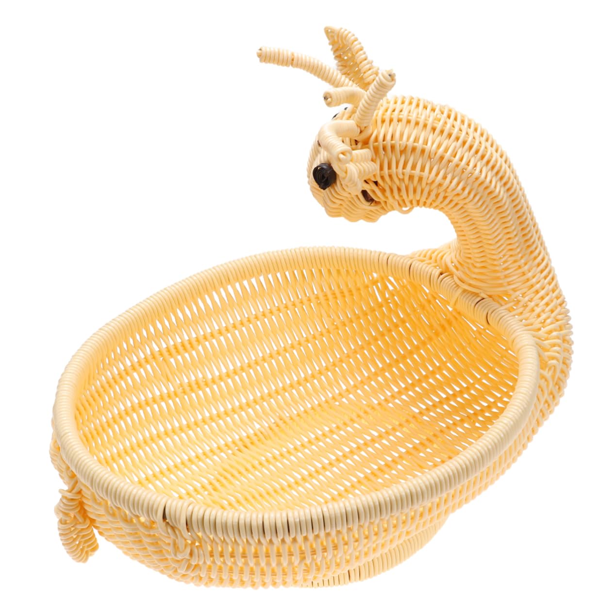 Cabilock 1Pc Hand Woven Bread Basket Container Baking Supplies for Artisan Home Bakers for Sourdough and Loaves Beige Color and Non Stick Design