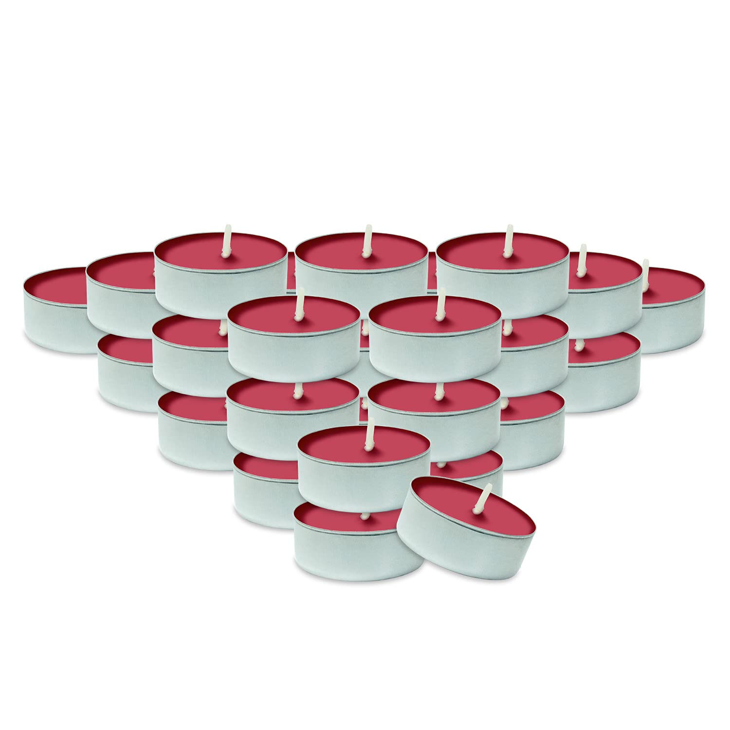 DecorRack 30 Tealight Candles, Black Cherry Scented, Pleasant Fragrance Candle, Aromatherapy, Scented Home Decor, Votive Long Lasting Candles (Pack of 30)