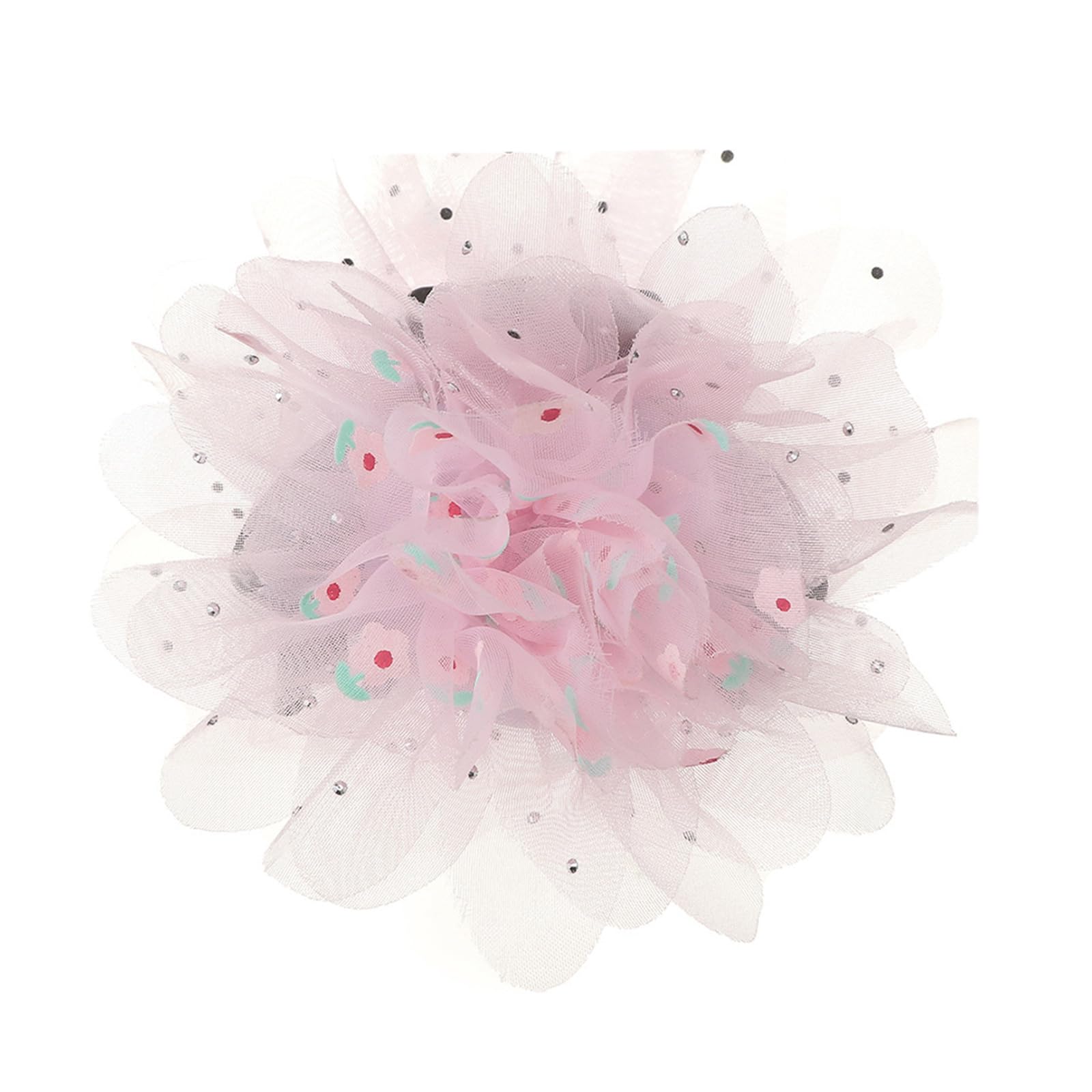 MICFENY Green Plaids Floral Designs Hair Clip Practical Hairpin Gentle On Hair Suitable For Travel And Commuting