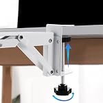 Support de pince à clavier réglable robuste Ergonomie pliant pour un plateau sous le bureau Space Saver Installation facile Black Keyboard Clamp Mount Hauteur