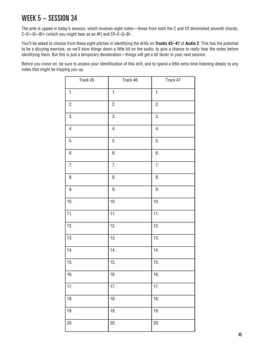 Hal Leonard Perfect Pitch Method for All Instruments by Adam Perlmutter | Ear Training Music Instruction Book with Online Audio for Beginners and Intermediate ... Pitches by Ear Book/Online Audio