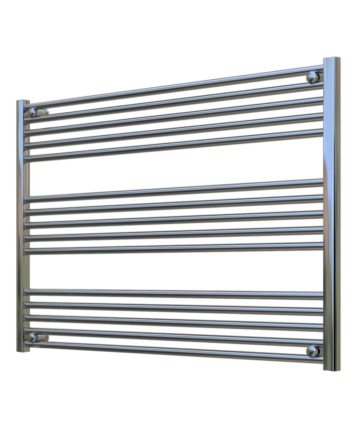 Adige Chrome Horizontal Towel Radiator 1200Mm Wide, 800Mm High