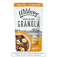 Vista 7 de Wildway Granola Keto Nuez de plátano Cereal certificado sin gluten, sin granos, vegano, bajo en carbohidratos Sin azúcar añadido Apto