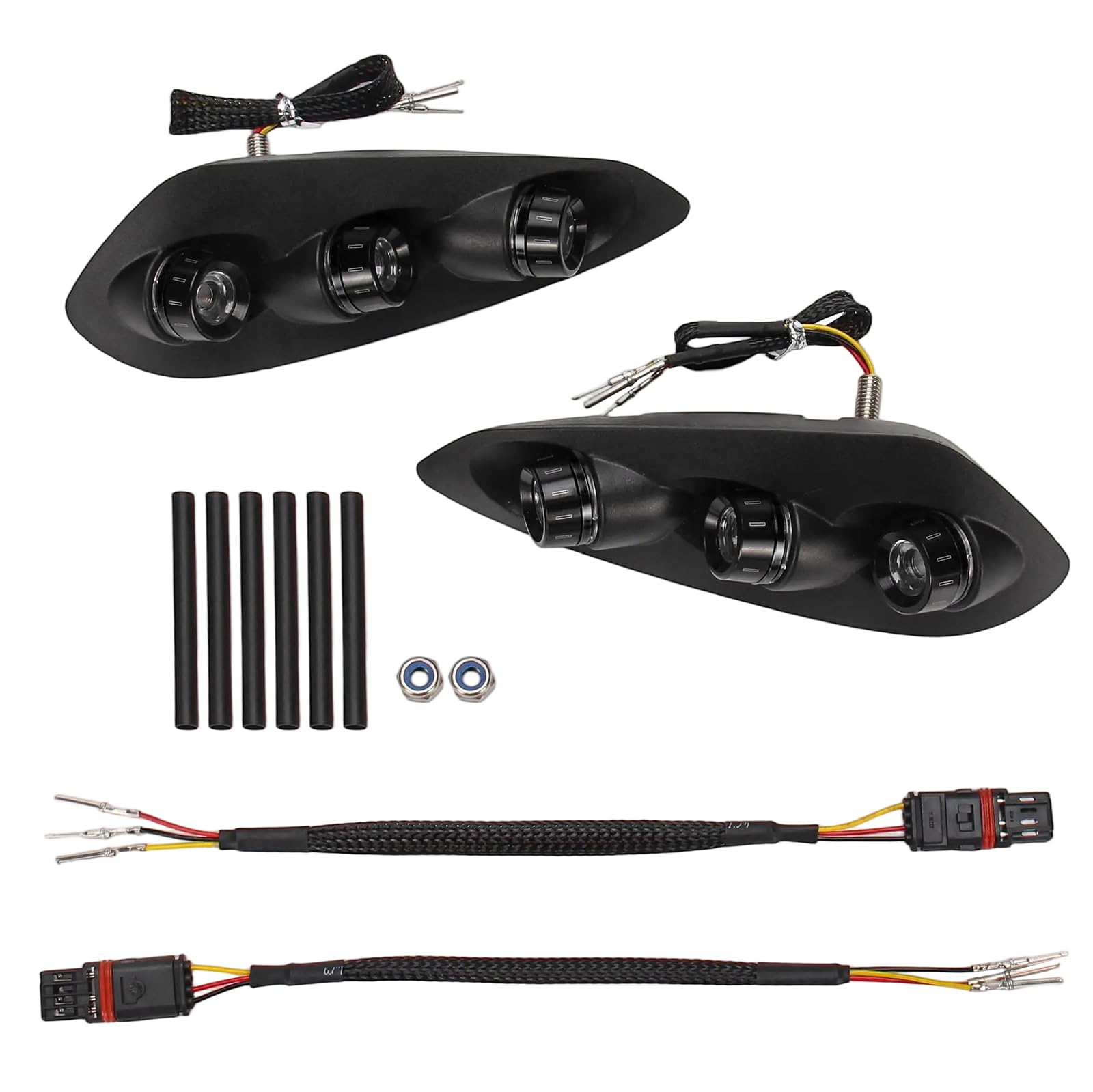 GIDIBII Rear Turn Signal Indicator Lights Lamps Compatible with BMW S1000RR 2023-2025,M1000RR 2023-2024(Black)
