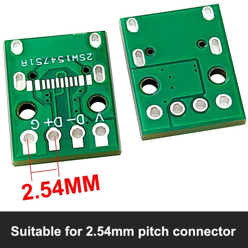 Placa DIY conector USB 3.1 tipo C 10 piezas miniatura 5