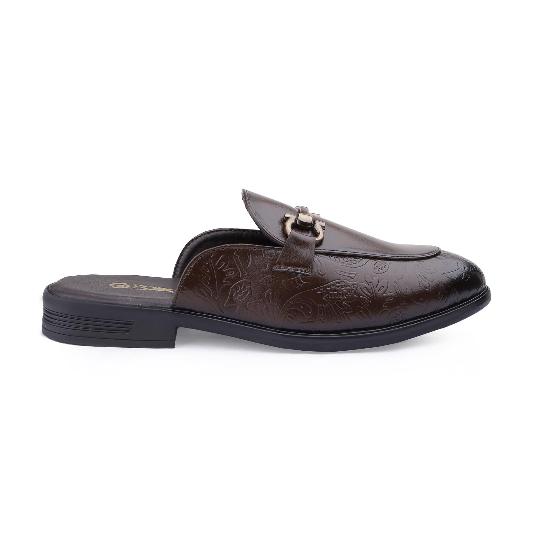 Men's Stylish Casual Wear Slide Sandals | Lightweight Slipon Mules for Parties & Galas with Premium Metal Bit Accent.-image-10