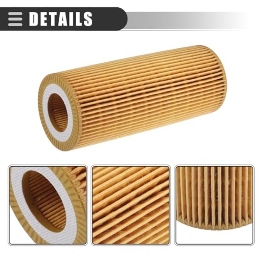 Juego De 3 Filtros Aceite Para Motor Coche Compatibles Con BMW E46, E90, E93, E92, E91, E60, E61, E65, E66, E67, Series, 5, 6 Y 7 (330d, 325d Canister