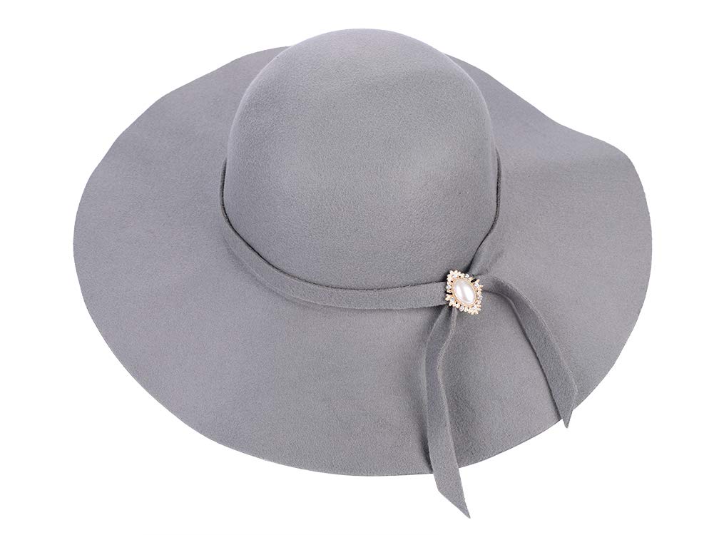 Iblueloverwomen Wool Felt Fedora Hat 1920s Vintage Cloche Derby