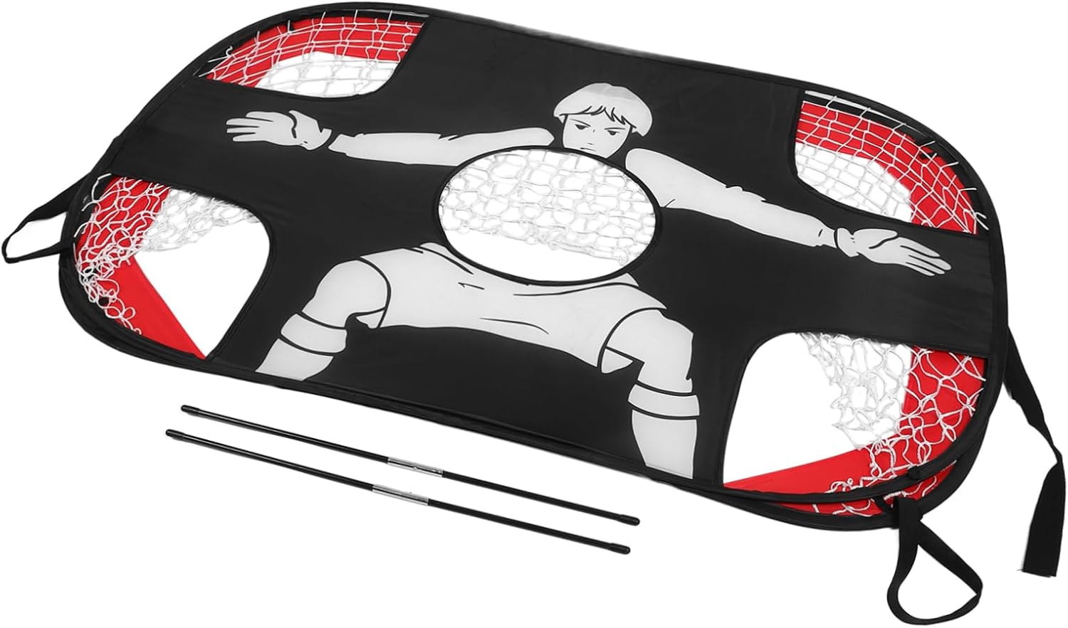 BESPORTBLE Portable Soccer Goal for Boy Girl Soccer Net Foldable Football Target Mesh Grid Net Easy Assembly